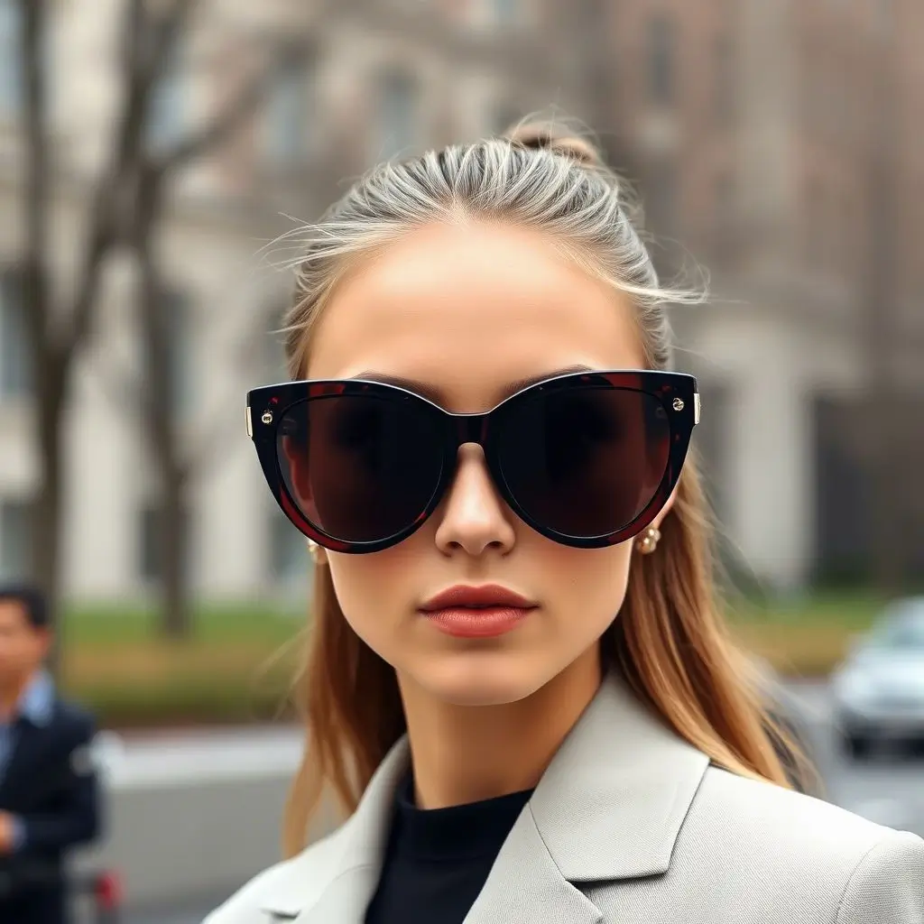 0s oversized sunglasses fashion trend with large retro frames