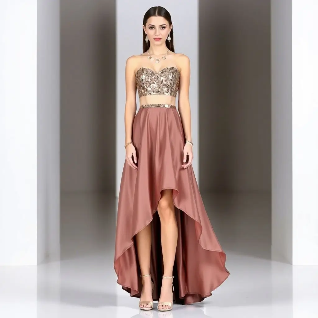 Two-Piece Prom Dress