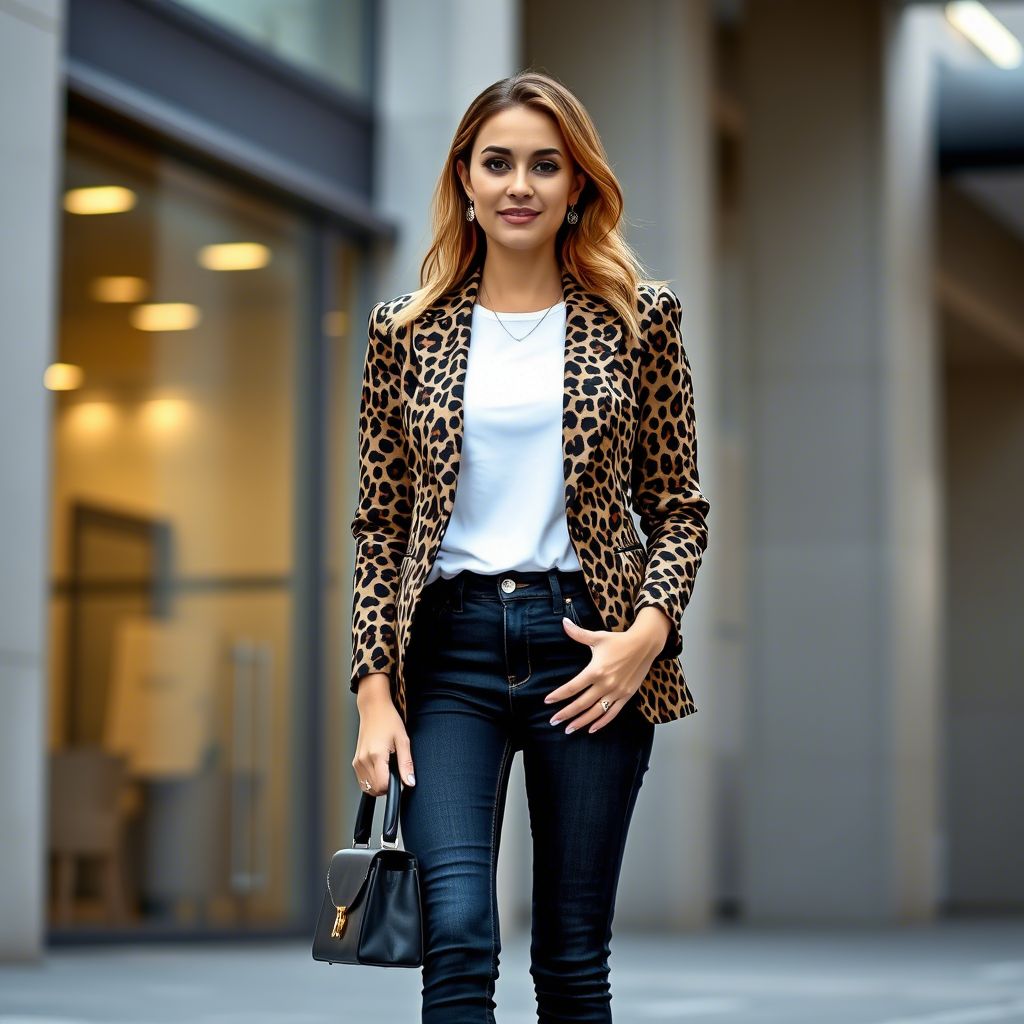 Leopard print 80s fashion trend with zebra and snake pattern outfits