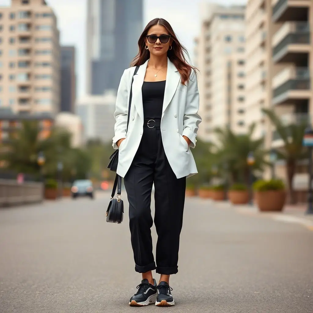 Chic Monochrome Ensemble