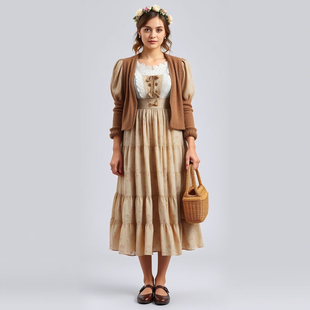 Cottagecore-Inspired Prairie Dress