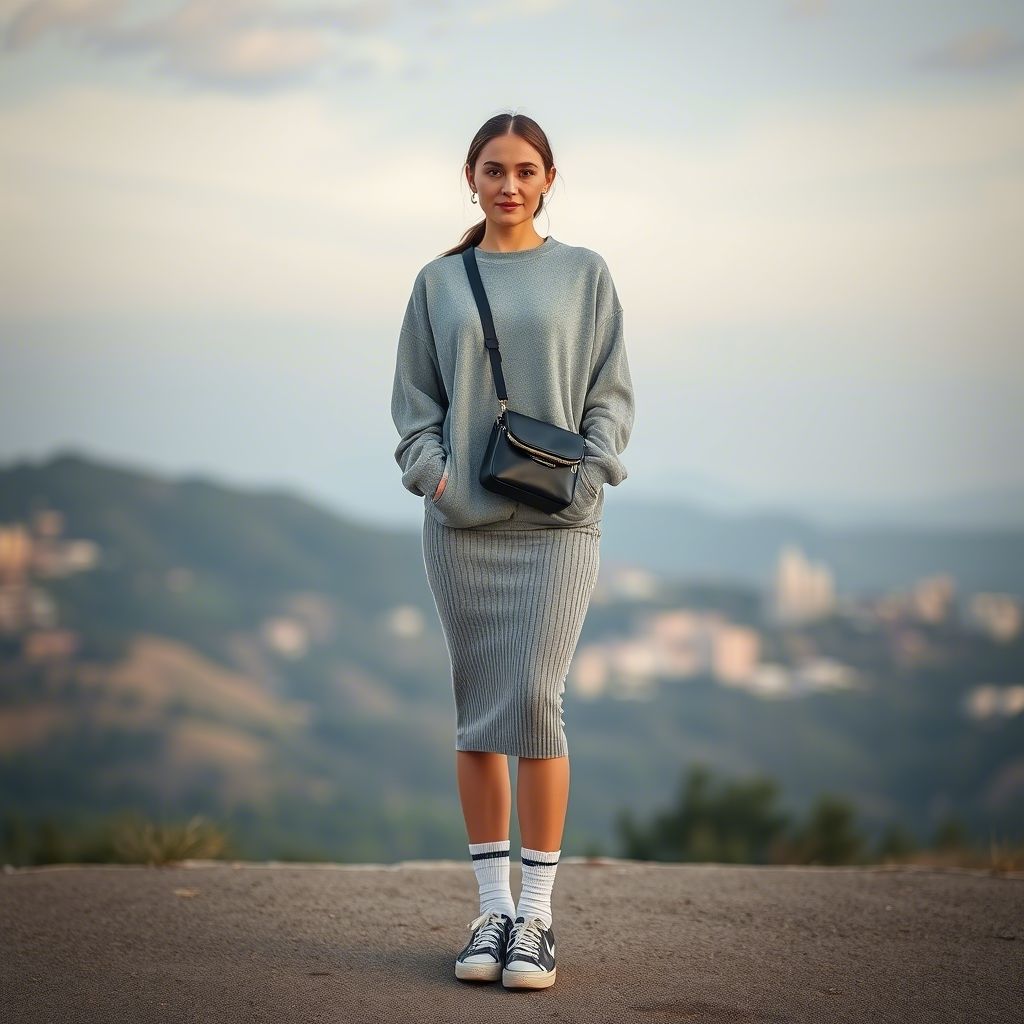 Sweatshirt Over a Dress