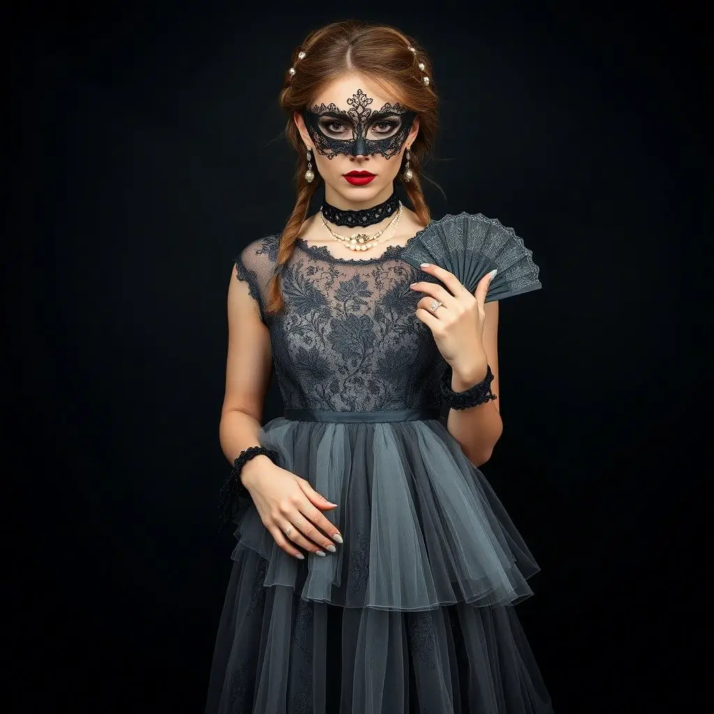 Gothic Lace & Tulle Dress