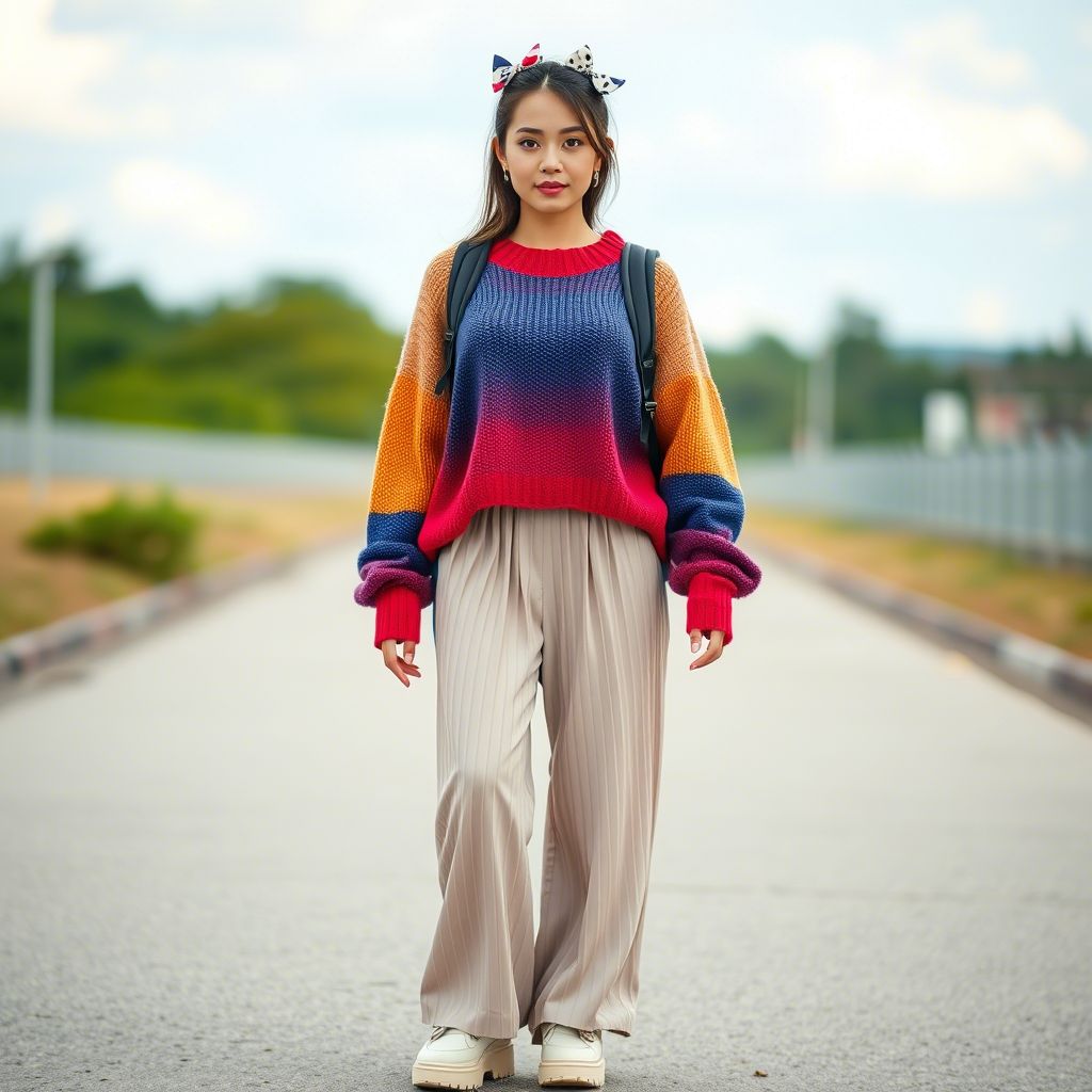 Harajuku-Inspired Douyin Outfit 