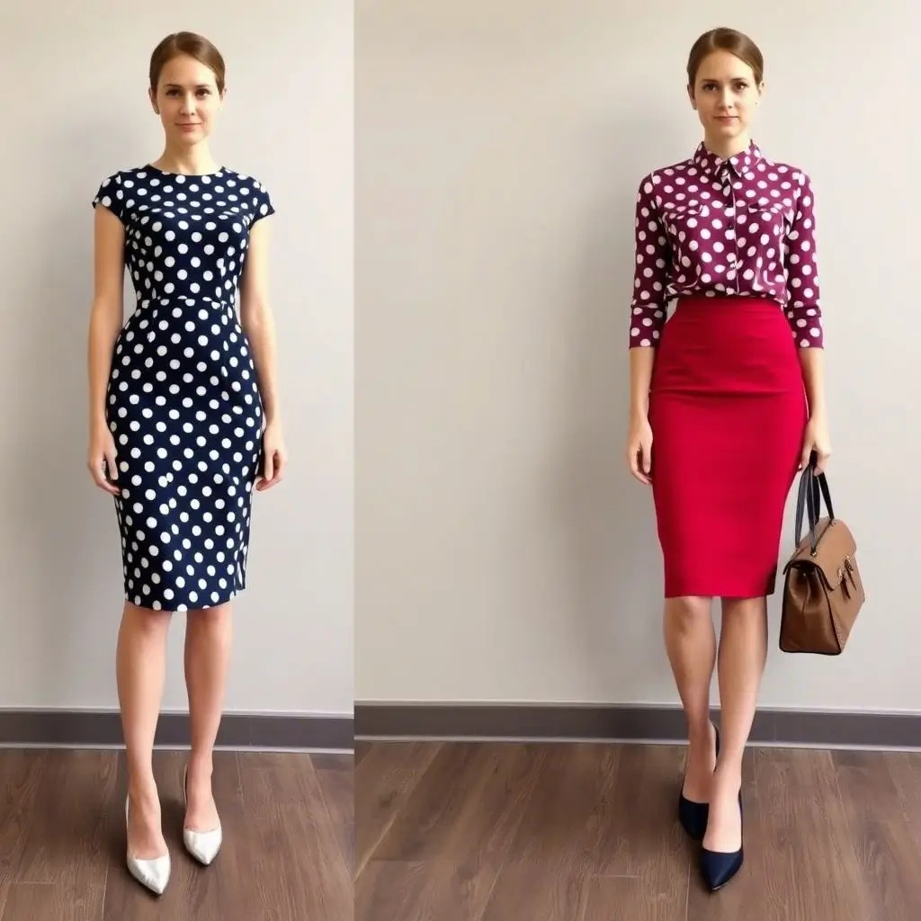 playful polka dots Blair Waldorf outfit idea