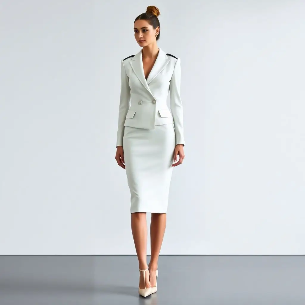 Power Shoulder Blazer Dress