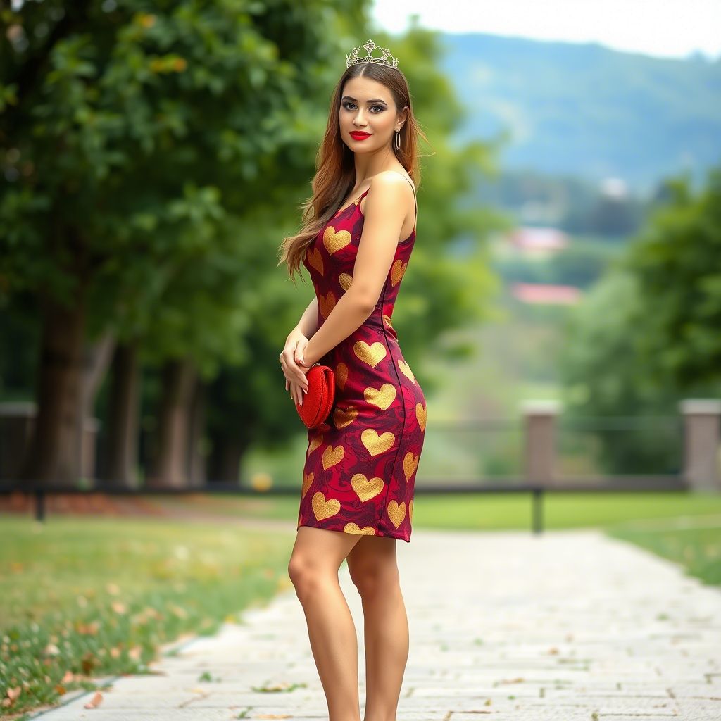 Queen of Hearts-Inspired Mini Dress