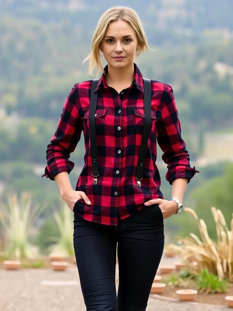 Suspenders and Plaid Shirts